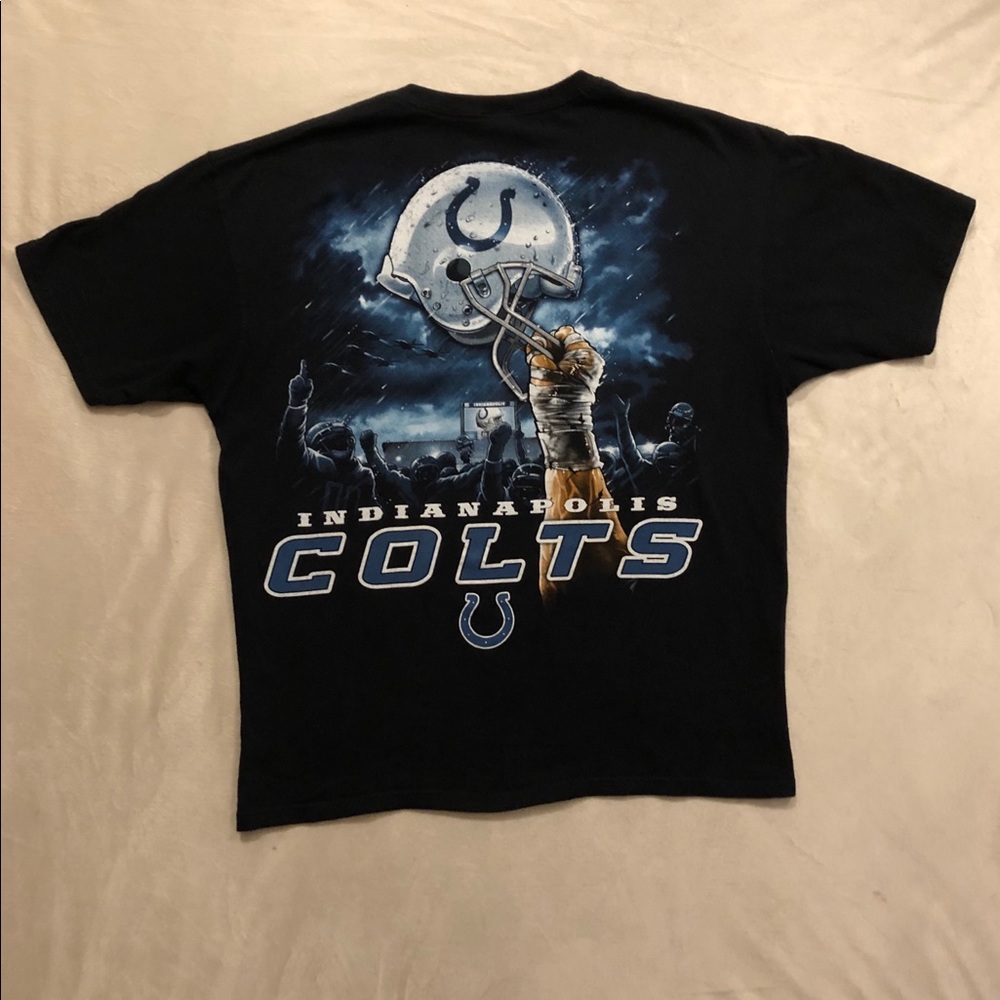 Vintage Indianapolis Colts NFL Logo Black T-Shirt